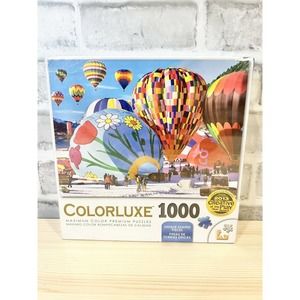 Colorluxe Jigsaw Puzzle BALLOONS OVER THE MOUNTAIN 1000 Pieces NEW SEALED